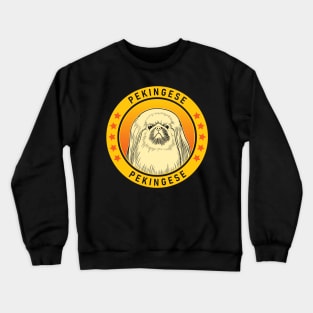 Pekingese Dog Portrait Crewneck Sweatshirt